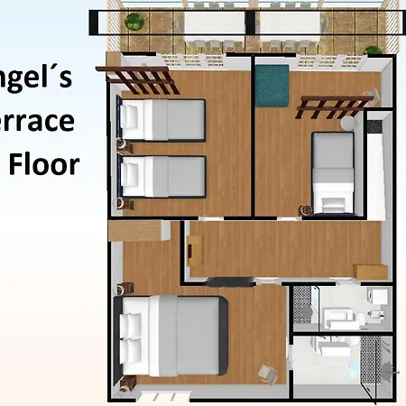 아파트 Angel's Duplex Terrace Five Bedrooms
